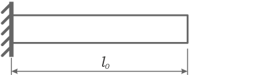 Начальная длина стержня до нагружения