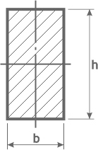 Прямоугольное сечение балки