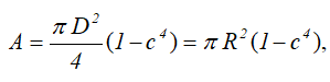 Формула площади кольца